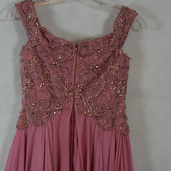 Beaded/Sequined/Rhinestone Gown SZ 2 by Colette Mon Cheri - Picture 11 of 12